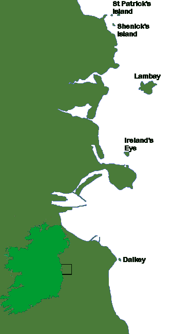 Click on the map for a page on any named island or for a different region.