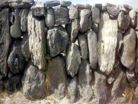 A limestone wall. There are thousands of kms of walls like this on the Aran Islands