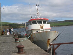 One of the two ferries which operate from Cleggan.