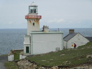 rainn Mhir - Lighthouse, built 1804, height 71m above sea level, range 29 nautical miles