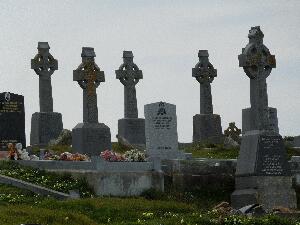 the graveyard on Omey Island serves the needs of the wider locality
