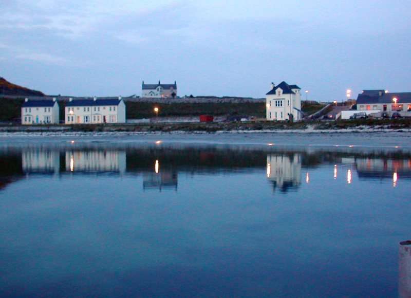 A view of part of the island's harbour at Church Bay