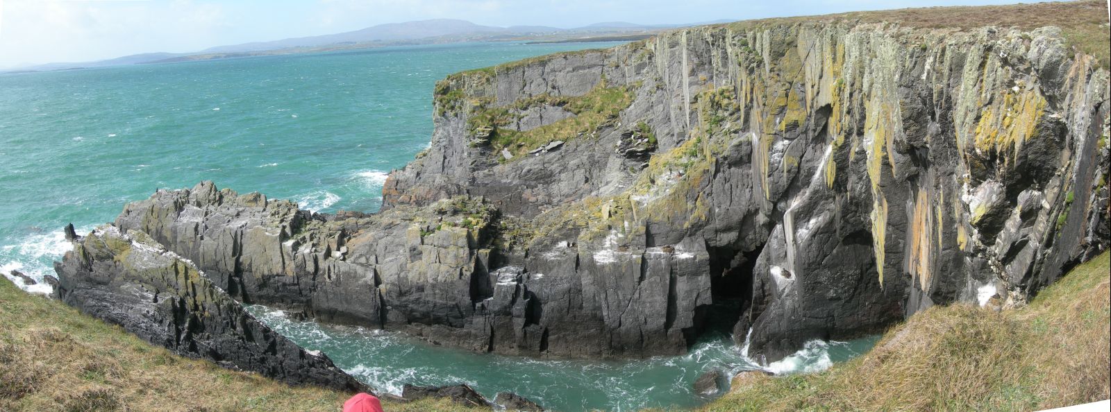 Cliffs with nesting Shags