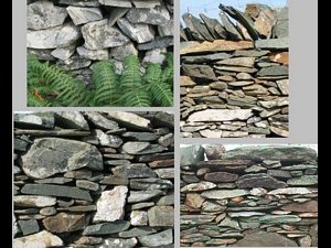 A selection of InishTurk stone walls.