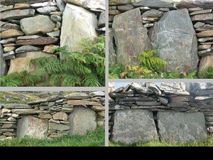 A selection of InishTurk stone walls.